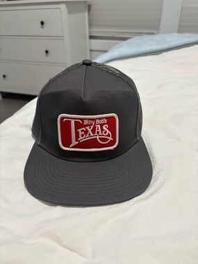 OTTO Black Trucker Cap with Red Logo Tag